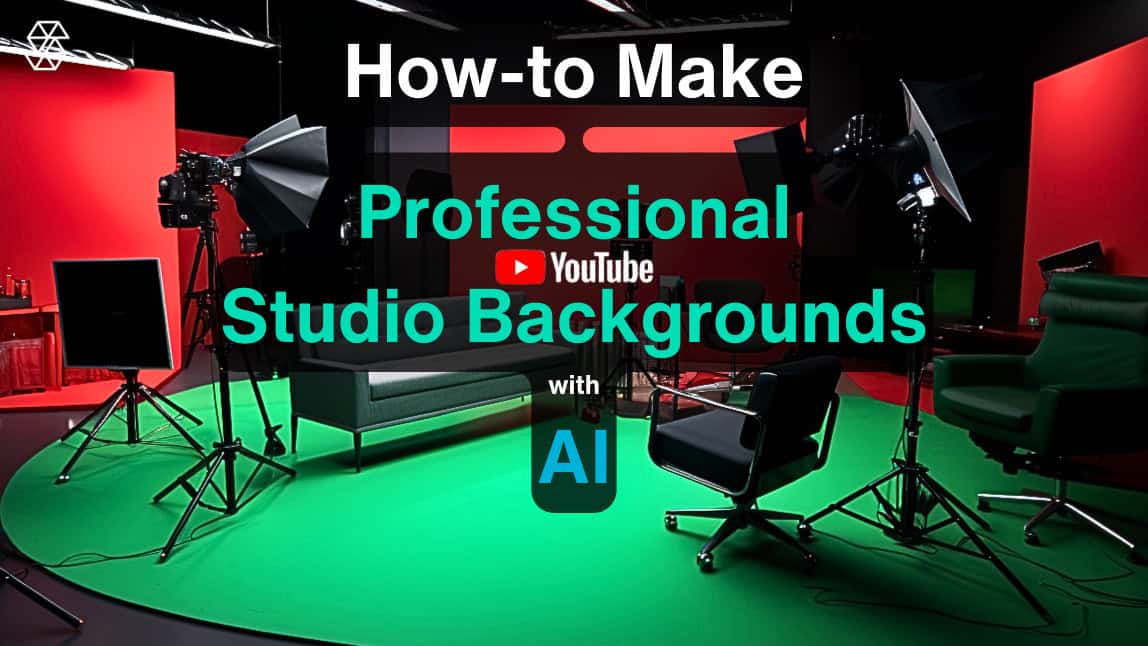 how to make a professional studio background with AI
