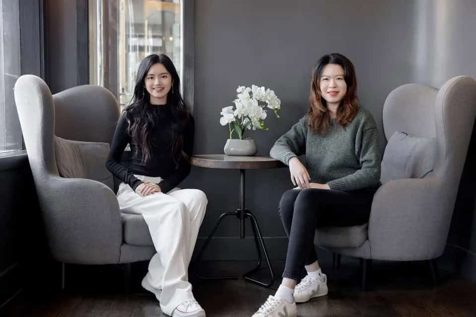 Pika CEO Demi Guo (left) and cofounder and CTO Chenlin Meng (right)
