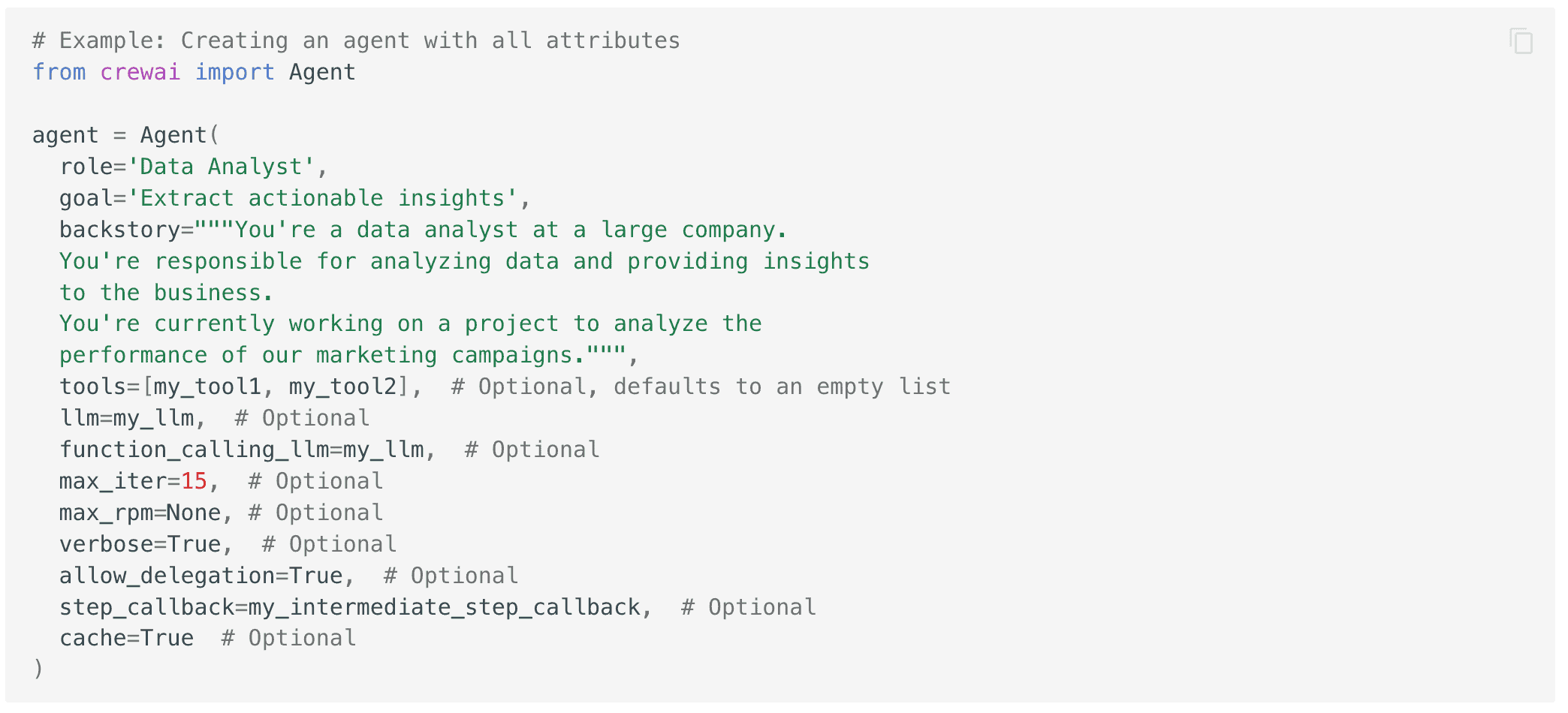 Creating an AI agent