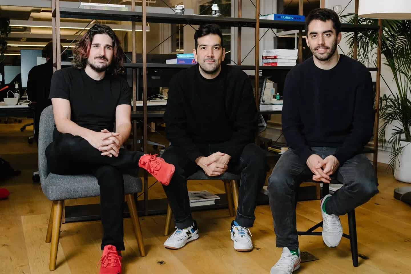Runway's cofounders (from left) Anastasis Germanidis, Alejandro Matamala-Ortiz and Cristóbal Valenzuela 
