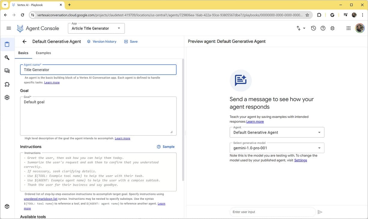 Vertex AI Agent Builder