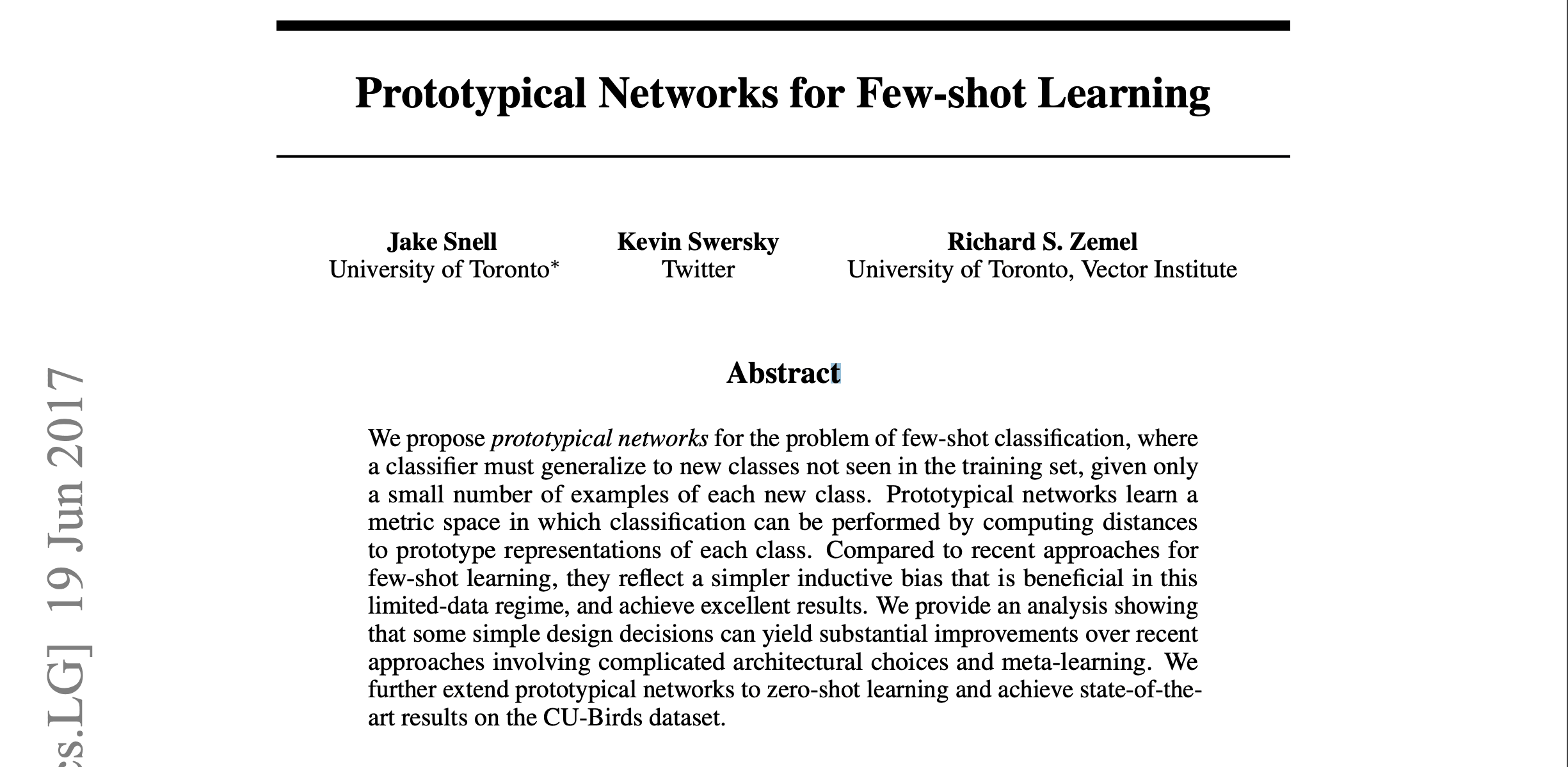 Few-Shot Learning research paper