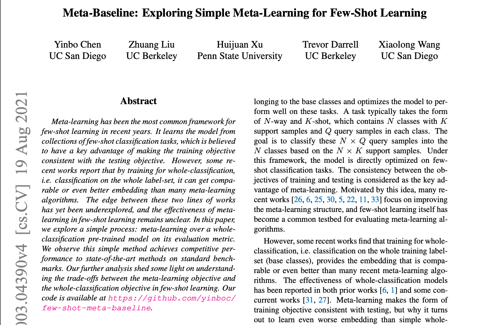 Meta-Learning research paper