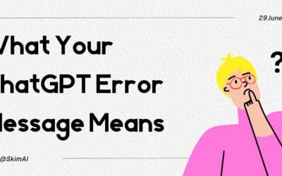 Qué significa el mensaje de error de ChatGPT