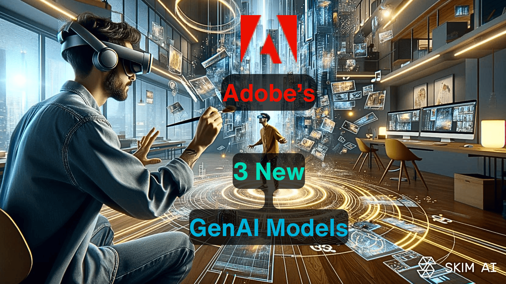 A Adobe volta a fazê-lo com 3 novos modelos de IA generativa