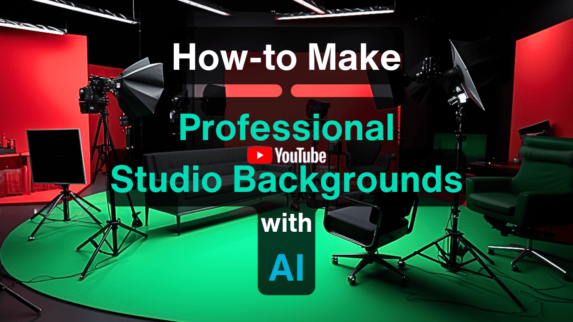 Como criar fundos de estúdio do YouTube com aspeto profissional com IA