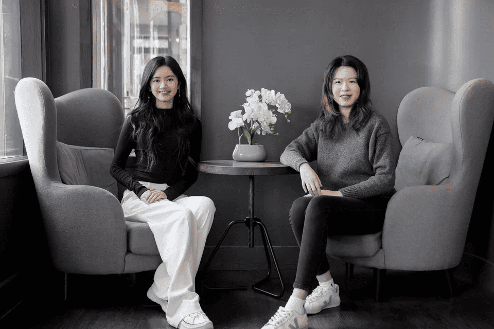 Pika Labs Founders Demi Guo (left) and Chenlin Meng (right)