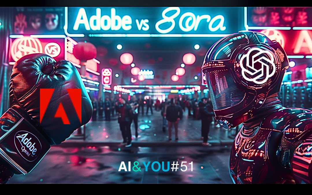 Guerre des vidéos sur l'IA : Adobe contre Sora d'OpenAI - AI&YOU #51
